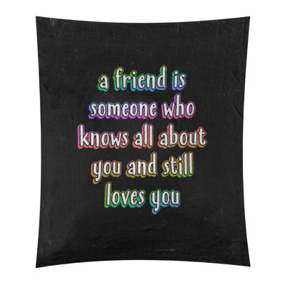 Tapisserie tableau en polyester «Love and Friendship»