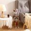 Chariot de rangement à roulettes à plusieurs niveaux avec roulettes - Organisateur utilitaire en plastique à 4 niveaux pour salle de bain, cuisine, chambre à coucher, bureau, garde-manger ou buanderie, transparent-93655898-93655900