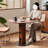 Walnut Round Solid Wood Dining table-1711498509