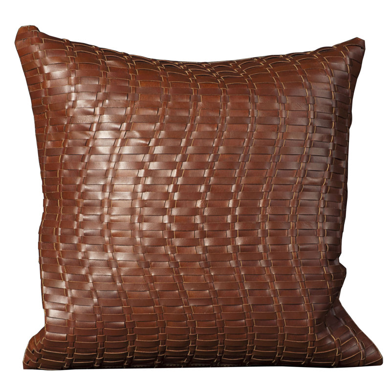 Plaid Faux Fur Reversible Throw Pillow