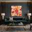 Art mural sur toile fruit rouge pamplemousse-1944765913
