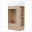 Meuble-lavabo moderne avec tablette à deux niveaux-102422892