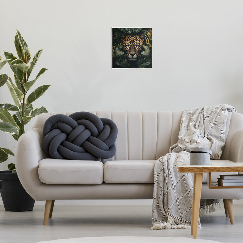 Leopard in Exotic Palms Wall Plaque, design by Heidi Kuntz