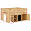 Lit mezzanine avec armoire de rangement et tableau noir-1640734917