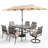 Aivo 6 - Person Patio Dining Set with Rectangular Table , Cushions Included-180734888