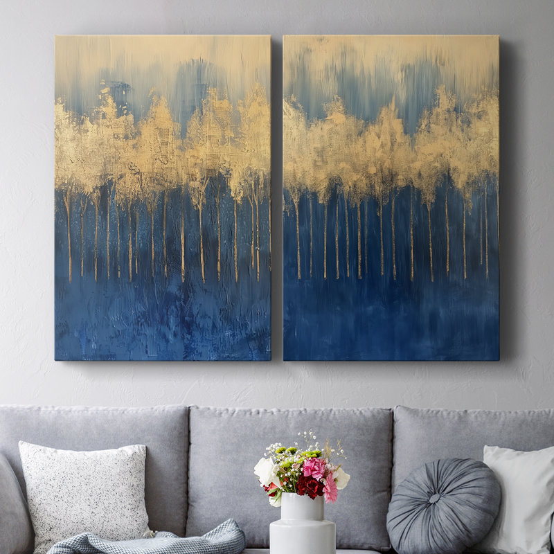 Toile tendue ABSTRACT Series I-Premium Gallery - Prêt à être accroché, 18" H x 24" W