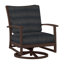 Chaise berçante pivotante en aluminium Charleston - Huître-71275235-71271038-3072545