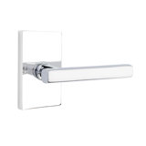 Flat Privacy (Bed & Bath) Door Lever with Rectangle Rosette