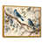 Toile avec cadre flottant or