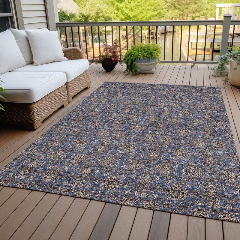 Tapis intérieur / extérieur Naadiya, Rectangle de 10 pi x 14 pi