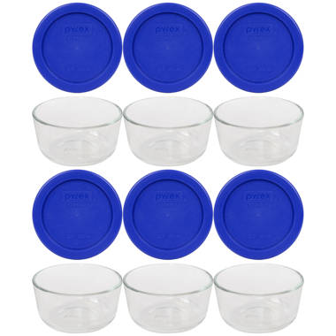 Pyrex (1) 7202 1-Cup Glass Bowl & (1) 7202-PC 1-Cup Lid