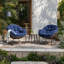 Fauteuil Papasan berçant surdimensionné pour patio-1856238032