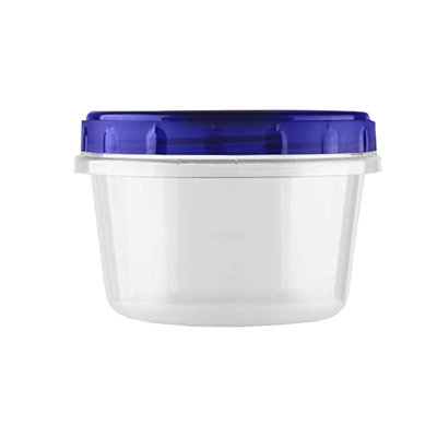  Rangement de nourriture en plastique transparent 16 oz avec couvercles torsadés et hermétiques - hermétique, réutilisable et étanche - pour la préparation des repas, le déjeuner et les collations (25)
