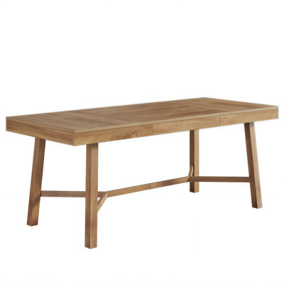 71" Farmhouse Dining Table for 6 Rectangular Kitchen Table with Wooden Legs