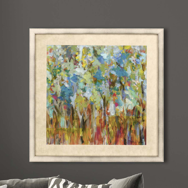 «Meditations in Nature» - Peinture encadrée sur papier