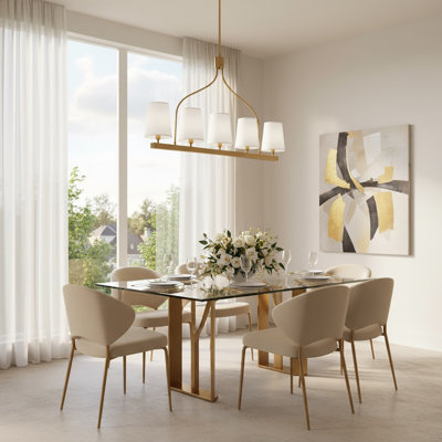 5 - Light Dimmable Kitchen Island Chandelier