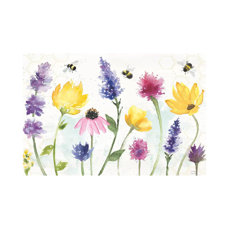 Bee Harmony I by Dina June - Painting on Canvas, 45.72cm H x 66.04cm W x 1.91cm D, Wrapped Canvas