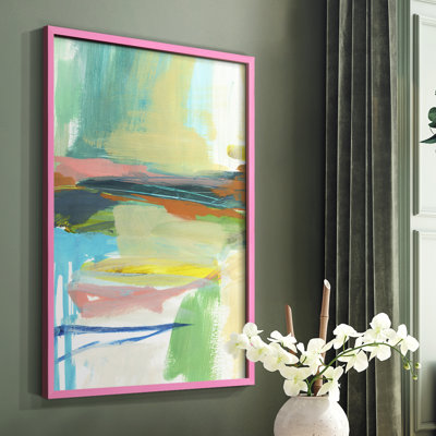 Radiant Horizon III Framed Print - Solid Wood