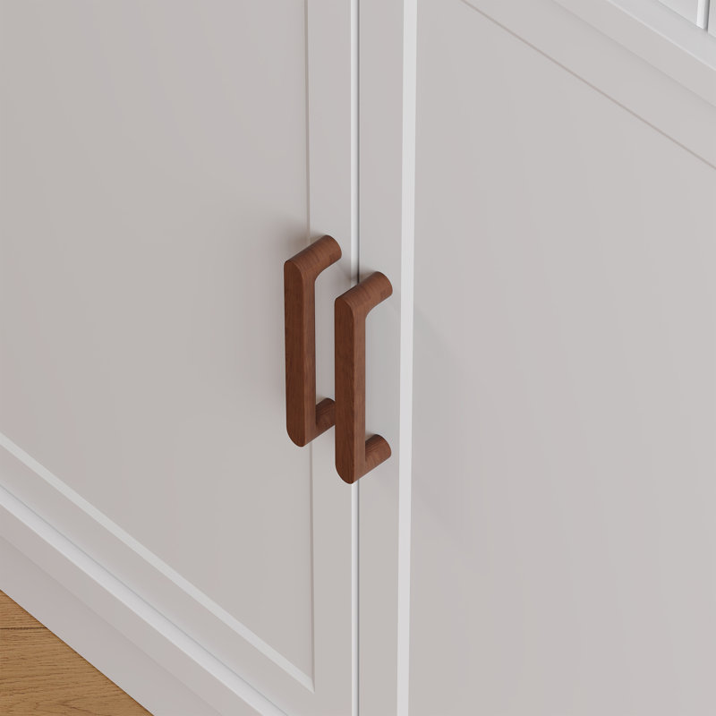 Solid Wood Handle Pull, 8.82", Walnut