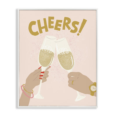  Celebration Cheers Drinks Framed Giclee Art by Kristina Hultkrantz