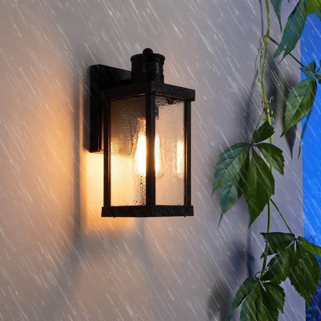 Ataman 12" Outdoor Dusk to Dawn Motion Sensor Porch Wall Lights Outside Lights (Set of 2) 17 Stories