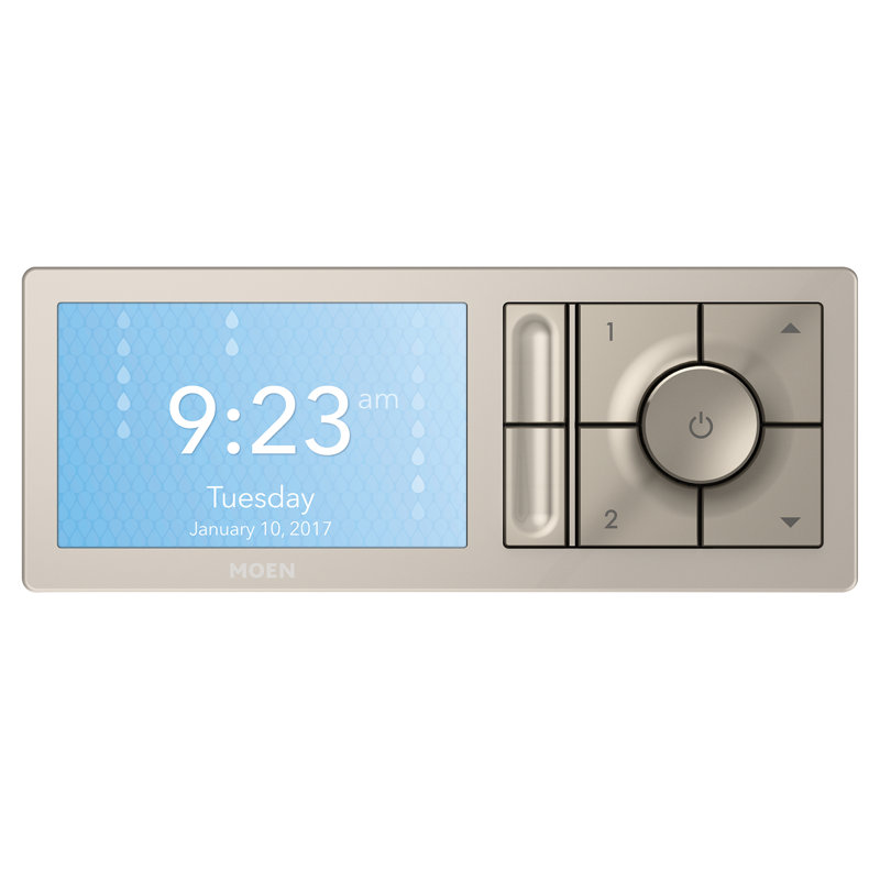 Contrôleur de douche numérique à 2 prises pour douche thermostatique Smart Shower, Beige Terra