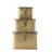 Lesli Square Decorative Metal Boxes with Lid-415269957