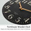 Horloge murale en bois manufacturé Jasahd