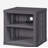 Gunmetal Finish Nightstand W/USB-1506462652