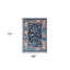 Tapis floral tissé à la machine 4 pi x 6 pi