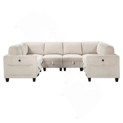 8-Piece Modular Sectional With Storage Seats