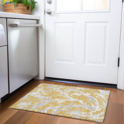 Premium Machine Washable Corum AMF1035 Abstract Rug
