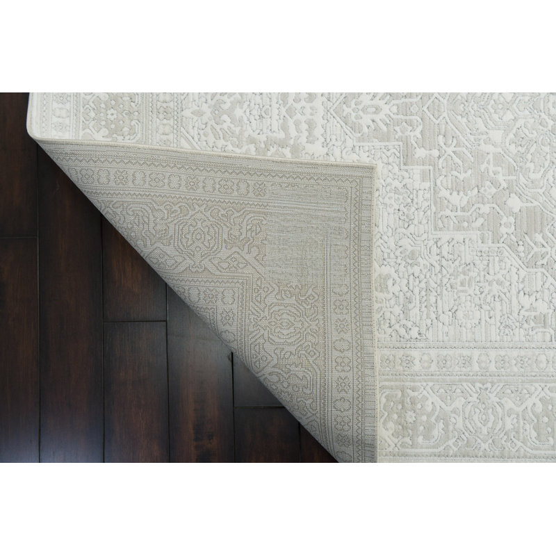 Glenam 19482-910 Gris / crème, Rectangle 7 pi 10 po x 10 pi