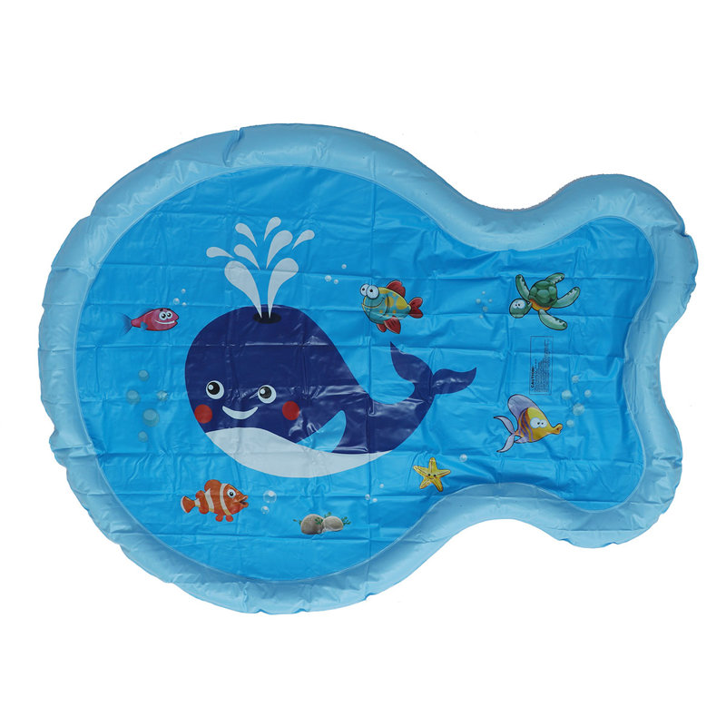 Tapis de jeu gonflable en forme de baleine