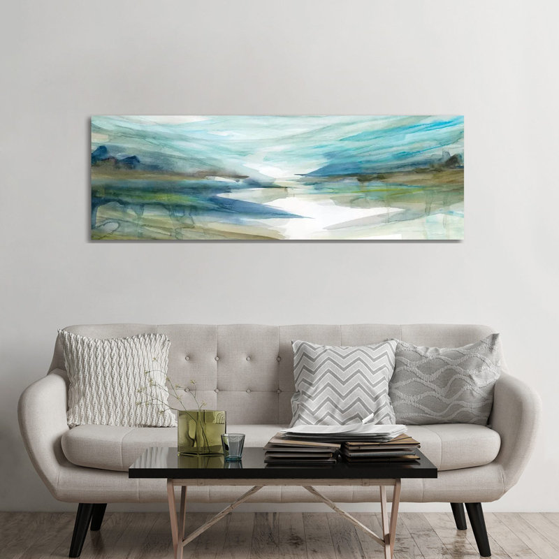 Spring Reflection II by Carol Robinson - Wrapped Canvas Panoramic Painting, 60.96 cm H x 182.88 cm W  x 3.175 cm D