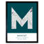 Muscat City Map Muscat Oman City Map - Single Picture Frame Typography