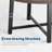 47" Round Dining Table, With Sturdy Metal Frame & Rustic Brown Finish-1338847592