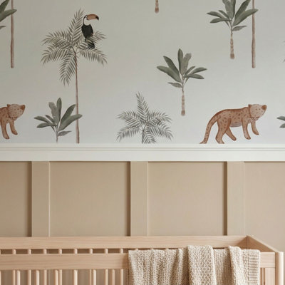 Eden Tropical Jungle Nursery Wallpaper