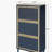 3 Metal Door Shoe Rack, Freestanding Modern Shoe Storage Cabinet