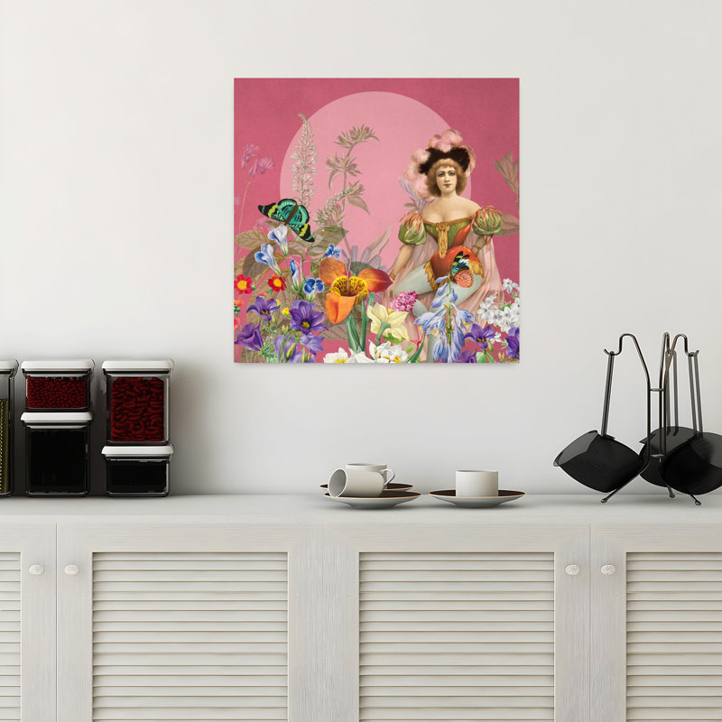 Art contemporain, art mural rétro, H 18" x l 18"