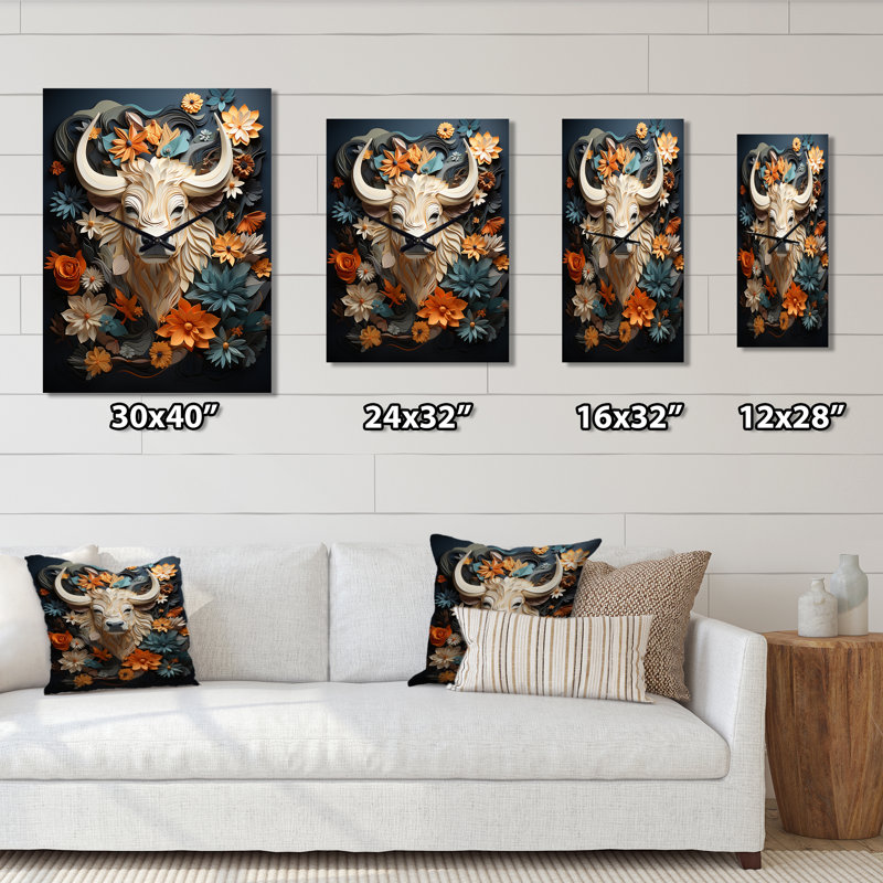 Horloge murale Carletto - Yaks, Moyen