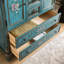 Retro multi-functional painted accent cabinet