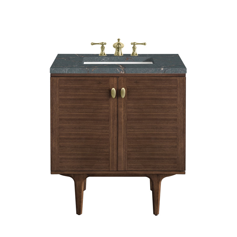 Amberly 30'' W Single Vanity, Parisien Bleu, 8" Widespread