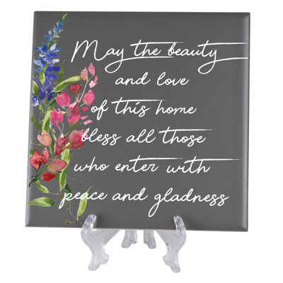 «May The Beauty Love Of This Home», plaque décorative