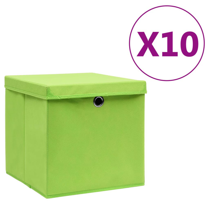 Rebrilliant Fabric Bin, Green