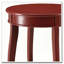 Table d'appoint ronde rouge avec tablette inférieure-274623855