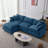 L Shape Chenille Fabric Sectional Sofa with Ottoman-2026305967