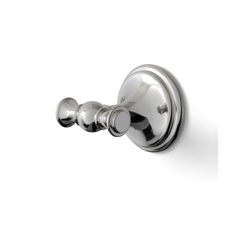 Kalos Double Robe Hook, Polished Nickel