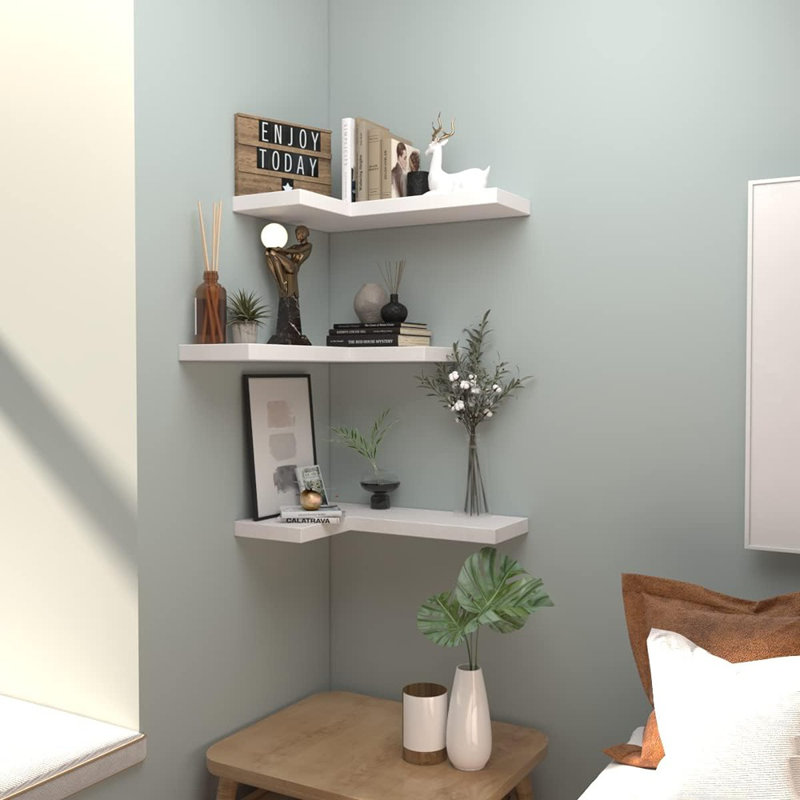 Elnor 3 Piece Wood Floating Shelf
