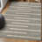 Colline Berber Stripe Shag Gray/Ivory Rug-237586600